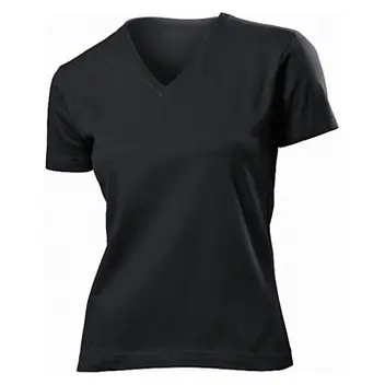 Футболка 'Stedman' 'Classic V-neck Women' Black Opal Черный 6923-01