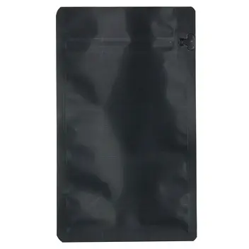 Пакет с плоским дном 120х200х80 zip-замок (250г кофе) Черный 12846-02