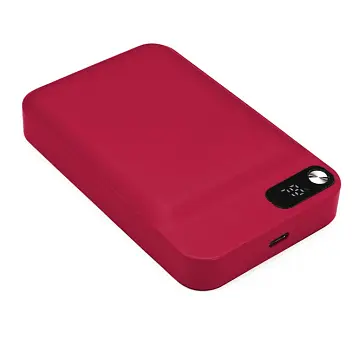 Універсальна мобільна батарея Бездротова Powerbank 'Model D' matt 10000 mAh Черный Красный 15577-10