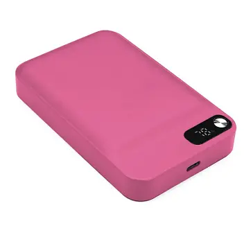 Універсальна мобільна батарея Бездротова Powerbank 'Model D' matt 10000 mAh Черный Розовый 15577-89