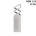Флешка 'Crossing' silver 8 Gb USB 2.0