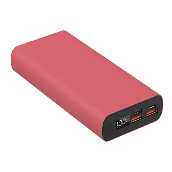 Універсальна мобільна батарея Powerbank 'Model B' matt 20000 mAh Черный Розовый 14758-78