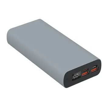 Універсальна мобільна батарея Powerbank 'Model B' matt 20000 mAh Черный Серый 14758-152