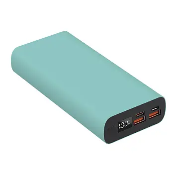 Універсальна мобільна батарея Powerbank 'Model B' matt 20000 mAh Голубой Черный 14758-143