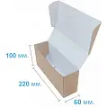 Коробка картонная Самосборная 220х60х100 мм крафт