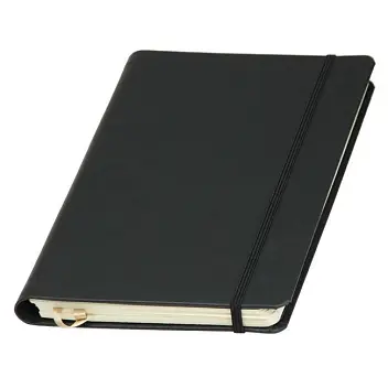 Записная книжка A5 'Ivory Line' в линейку 'Туксон' кремовый блок Черный 6203-01