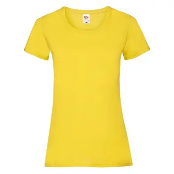 Футболка жіноча 'Fruit of the Loom' 'Ladies Valueweight T' Желтый 5702-20