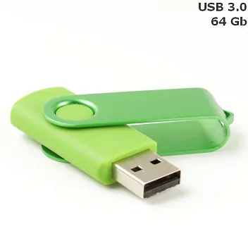 Флешка 'Twister' 64 Gb USB 3.0 Зеленый 14599-123