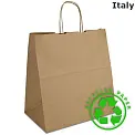 Пакет бумажный 32x19x34 с витыми ручками "на вынос"