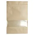 Дой-пак 130х200х35 крафт zip-замок окно (150г кофе)