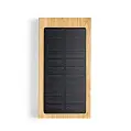 Повербанк PowerBank бездротовий 5W з сонячною зарядкою бамбуковий 10000 mAh