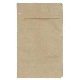 Пакет с плоским дном 120х200х80 крафт zip-замок (250г кофе)