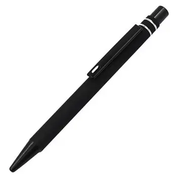 Ручка металева 'IDZI' soft-touch Серебристый Черный 15553-02