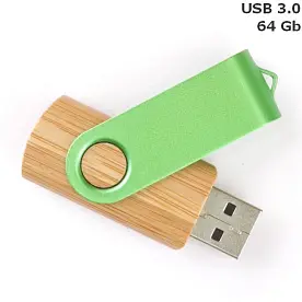 Флешка 'Twister' дерев'яна 64 Gb USB 3.0