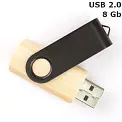 Флешка 'Twister' дерев'яна 8 Gb USB 2.0