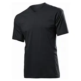 Футболка 'Stedman' 'Classic V-neck Men' Black Opal