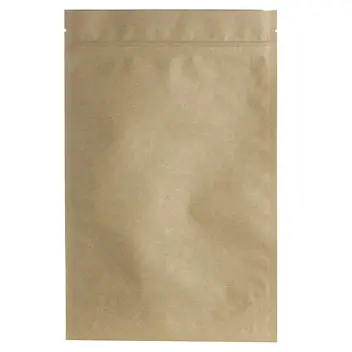 Дой-пак 180х280х40 крафт zip-замок Коричневый 12820-01