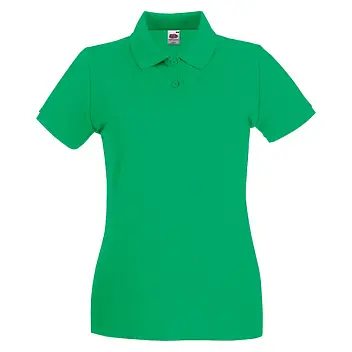 Теніска жіноча 'Fruit of the Loom' 'PREMIUM POLO' Зеленый 8653-03