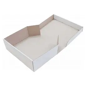 Коробка картонна Самозбірна 250х170х80 мм біла