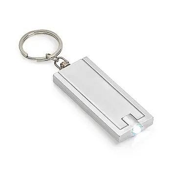 Брелок фонарик 1 LED Серебристый 11880-05