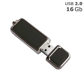 Флешка 'GoodRAM' 'ART LEATHER' 16 Gb USB 2.0 чорна Черный Серебристый 4959-01
