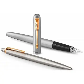 Набор ручек 'Parker' JOTTER 17 SS GT FP+BP в подарочной упаковке DUOSETS Серебристый Золотистый 11882-01