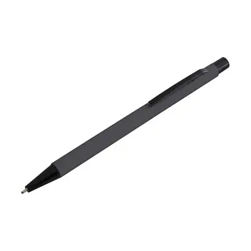 Ручка металева soft touch Серый Черный 12944-05