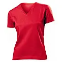 Футболка 'Stedman' 'Classic V-neck Women' Scarlet Red