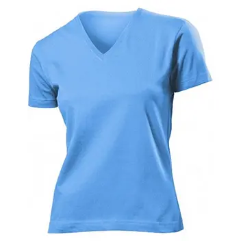 Футболка 'Stedman' 'Classic V-neck Women' Light Blue Голубой 6923-06