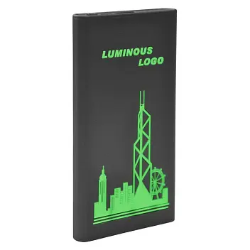 Батарея универсальна PowerBank 5000 mAh Черный Зеленый 10069-03