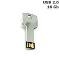 Флешка Ключ металева 16 Gb USB 2.0
