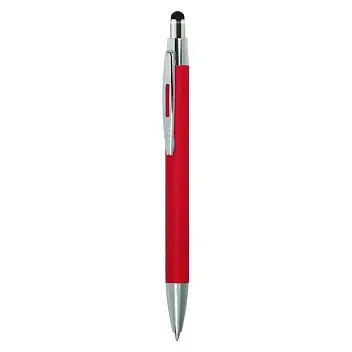 Ручка стилус металлическая 'VIVA PENS' 'LISS touch' Красный Серебристый 8630-04
