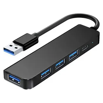 USB-хаб 5в1 'TEG' 'Gear' Черный 15475-01