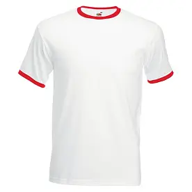 Футболка мужская 'Fruit of the Loom' 'Ringer T'