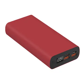 Універсальна мобільна батарея Powerbank 'Model B' matt 20000 mAh Красный Черный 14758-65