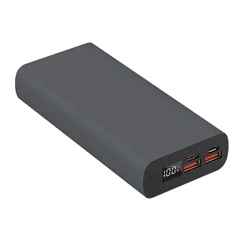 Універсальна мобільна батарея Powerbank 'Model B' matt 20000 mAh Серый Черный 14758-168