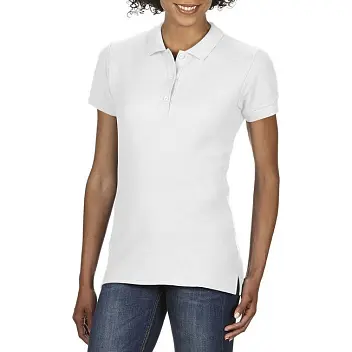 Поло жіноче 'Gildan' 'PREMIUM Cotton 223' Белый 8767-16