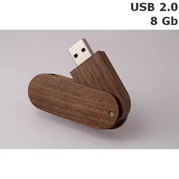 Флешка дерев'яна 8 Gb USB 2.0 Древесный 6176-02