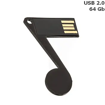 Флешка 'Note' black 64 Gb USB 2.0 Черный 15524-01