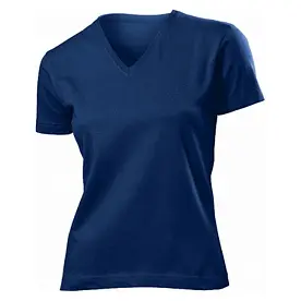 Футболка 'Stedman' 'Classic V-neck Women' Navy Blue