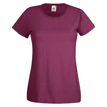 Футболка жіноча 'Fruit of the Loom' 'Ladies Valueweight T' Бордовый 5702-15