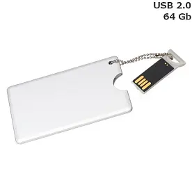 Флешка 'Metal Credit Card' 64 Gb USB 2.0