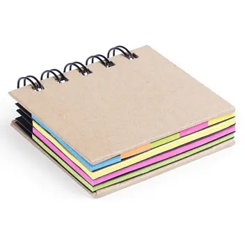 Набір стікерів Sticky notes Оранжевый Зеленый Желтый Голубой Древесный Розовый Черный 8782-01