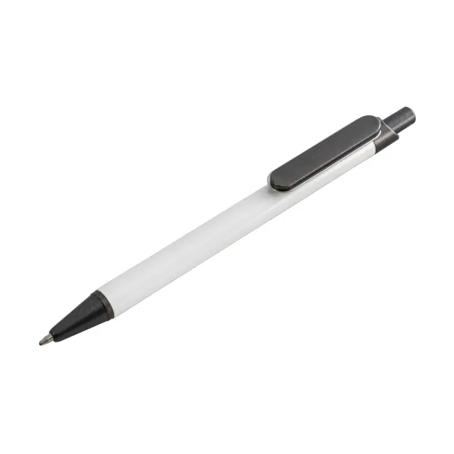 Ручка металева Белый Серебристый Черный 12943-04