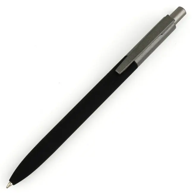 Ручка металева soft touch 'LORA' Серый Черный 15301-05