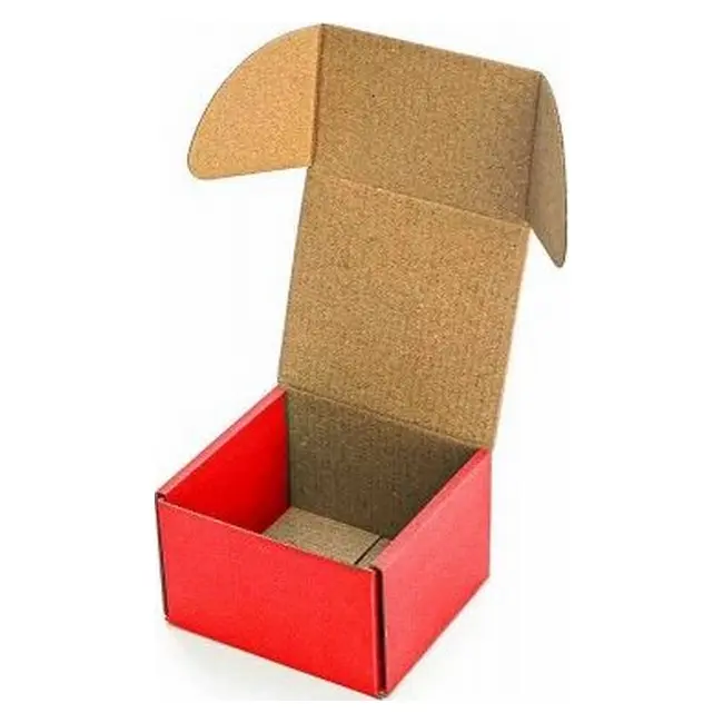 Коробка картонная Самосборная 90х90х60 мм красная